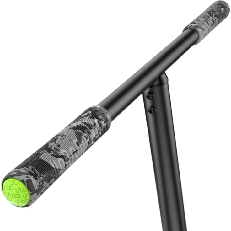 Indo Pro Fusion Vario Trampolin Stunt-Scooter, 3-fach höhenverstellbar (72-82cm), grau eloxiert, mit High-Rebound-Schaumstoff-Deck und 360° drehbarem Lenker – Bild 6