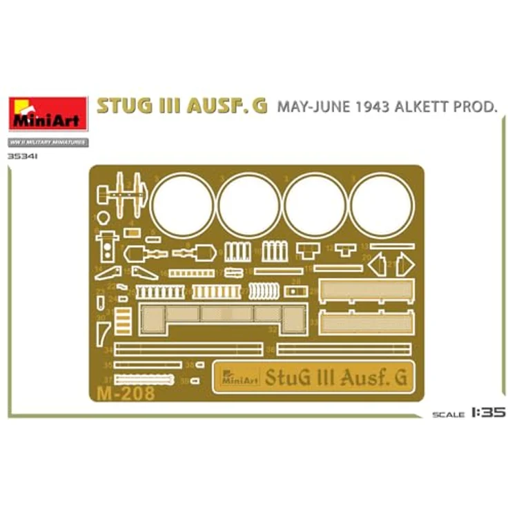 Other 1:35 StuG III Ausf. G Mai-Juni 1943 Alk, Modellfahrzeug mit beweglichen Luken und Photoätzteilen, 5 Varianten darstellbar – Bild 7