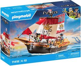 Playmobil® Piratenschiff (71418), Pirates Konstruktions-Spielset, (101 St), Made in Europe
