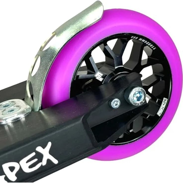 Fantic26 Stuntscooter Fantic26 Spy7 Stunt-Scooter Rolle 110mm Abec11 Schwarz /Pu Lila, Leichte Aluminiumlegierung, ABEC-11 Kugellager, 110mm Durchmesser – Bild 5