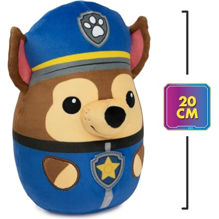 GUND PAW Patrol Trend Squishy Chase, 20 cm Plüschtier zum Spielen und Kuscheln, im Original-Look der TV-Serie, empfohlen ab 1 Jahr – Bild 2