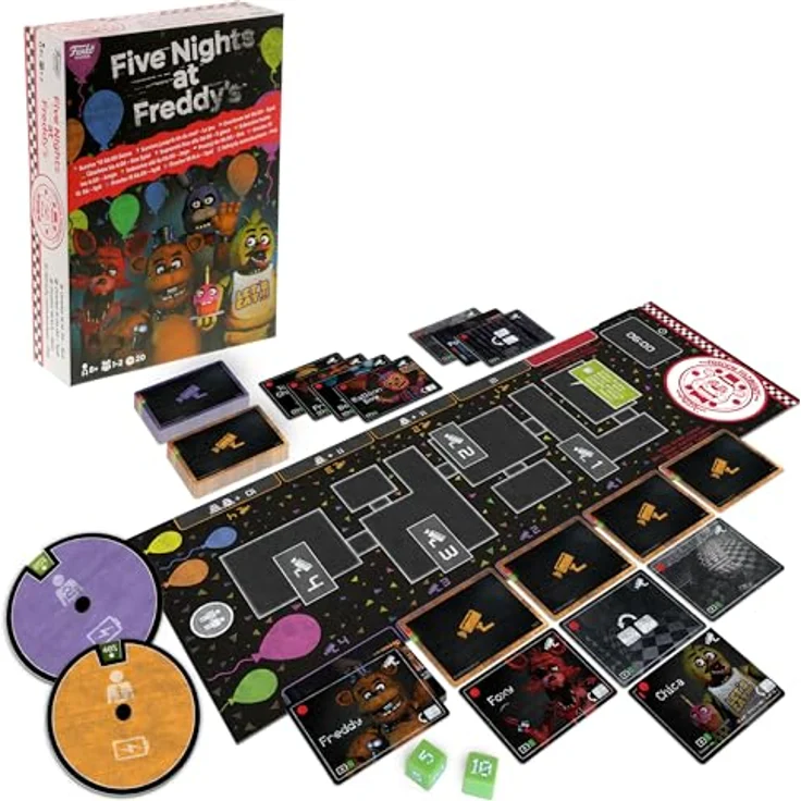 FUNKO GAMES Five Nights at Freddy's - Überlebe bis 06:00 - Strategisches Brettspiel für 1-2 Spieler, geeignet für Erwachsene & Kinder ab 8 Jahren – Bild 1
