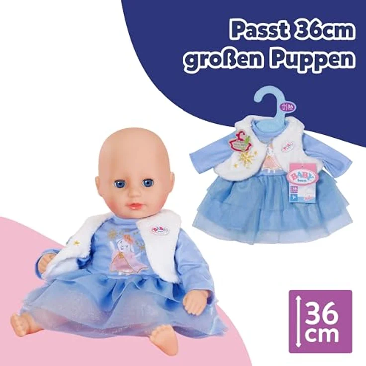 Zapf Creation BABY born Winterkleid 36 cm, Puppenkleidung für die kalte Jahreszeit – Bild 5