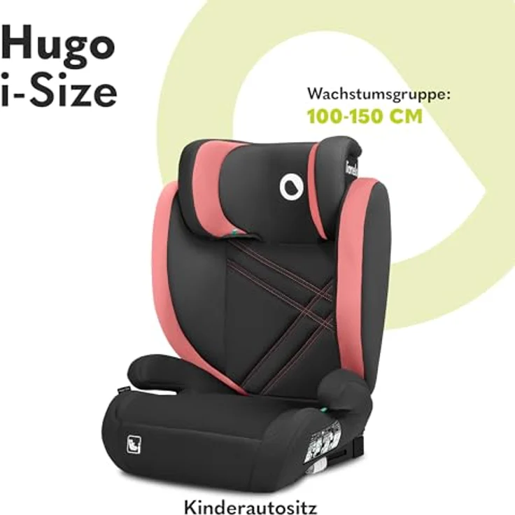 lionelo Autokindersitz HUGO I-SIZE, i-Size/ISOFIX, 15-36kg, Set – Bild 2