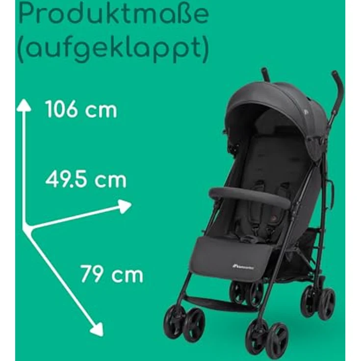 Bebeconfort Dusk Kinder-Buggy, leichter Reise-Buggy für 0-4 Jahre (0-22 kg), mit weichem Polster und verstellbarer Beinstütze – Bild 8