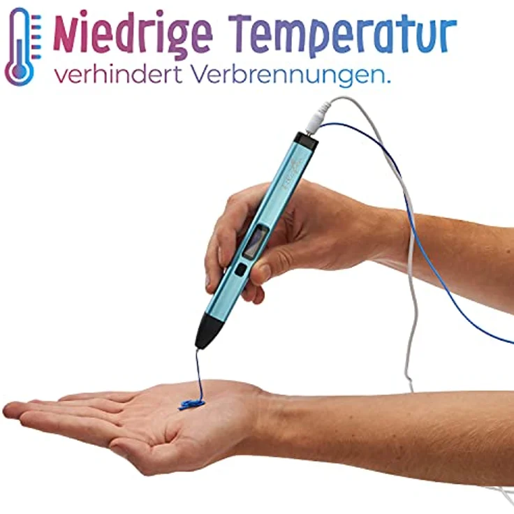 Filapen® Premium 3D Stift mit 10 Filamenten und Etui – Bild 7