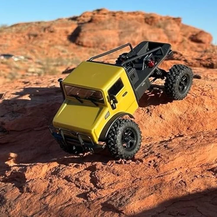 Absima Crawler CR18P V3 T-Hunter BL, 4WD RC Crawler, bürstenloser Elektromotor, sand, RTR 1:18 – Bild 7