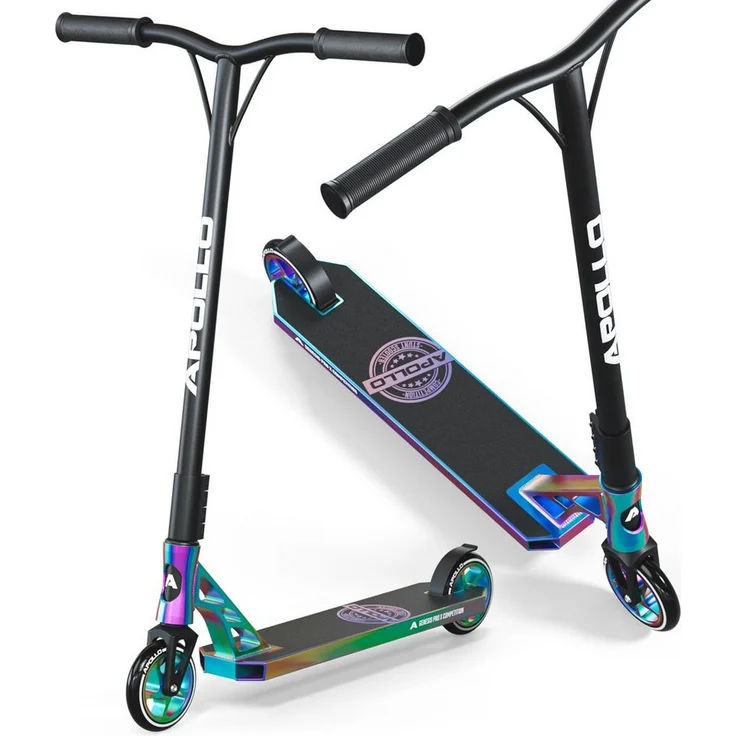 Apollo Stuntscooter Stunt Scooter Genesis Pro X Competition - Freestyle Tricks, PU-Wheels mit Alu Core, ABEC 9 Kugellager, 360° T-Lenker, High End Roller – Bild 1