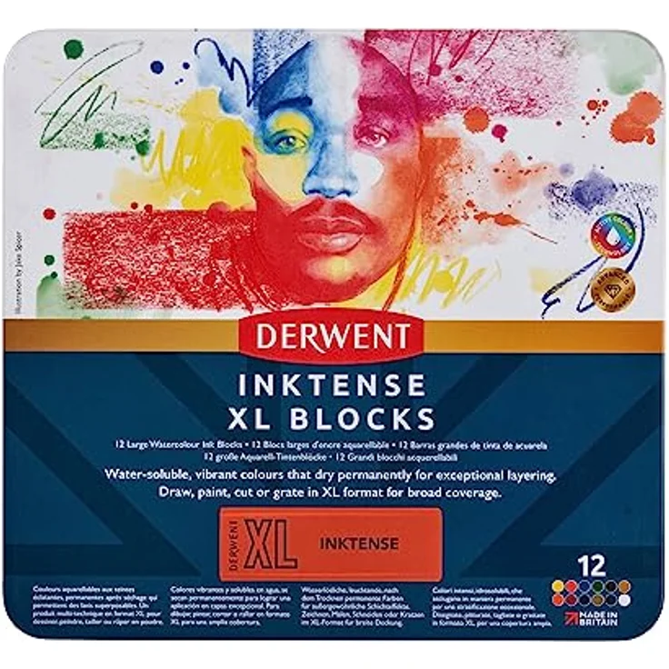 D: Inktense XL Block Dose 12 Stück – Bild 4