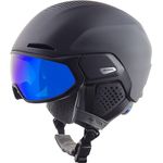 ALPINA ALTO Q-LITE - Sicherer, Stoßabsorbierender & Individuell Anpassbarer Skihelm Mit Kontrastverstärkendem Visier Für Erwachsene, charcoal-rose matt, 51-55 cm