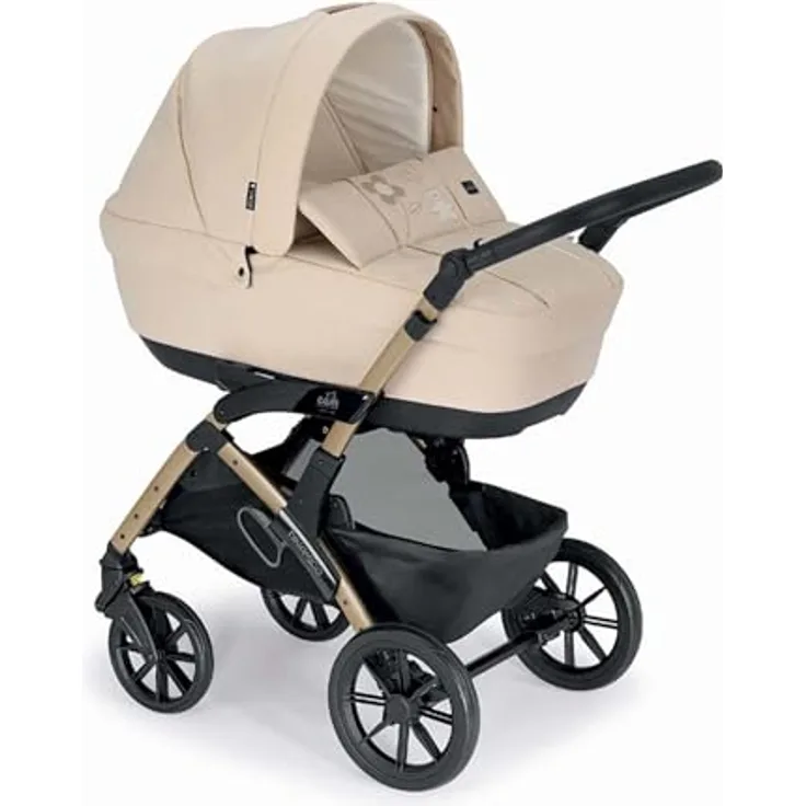 Cam il mondo del bambino 2in1 Kombi-Kinderwagen Dinamico Smart, vielseitig mit 4-fach verstellbarer Rückenlehne und geräumiger Babyschale, inkl. Zubehör, mehrere Farben verfügbar