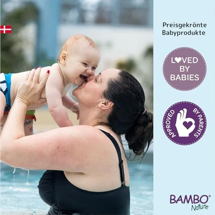 Bambo Nature Schwimmwindel Baby, Größe M (12+ kg), 12 St. Windeln | Secure-Fit Einweg-Badehose | Auslaufsicherer Komfort beim Wasserspiel – Bild 5