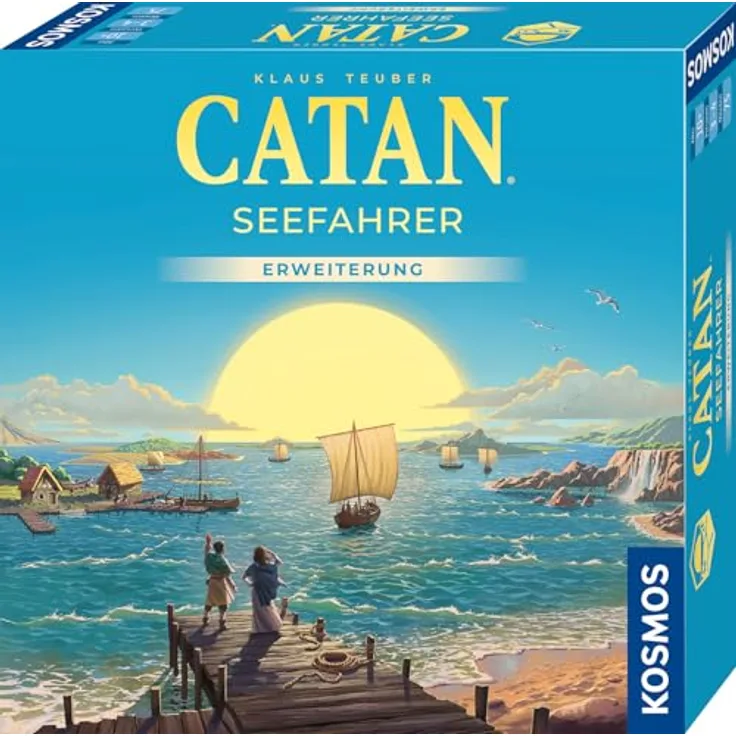 KOSMOS 684679 Catan - Seefahrer, Erweiterung zu Catan - Das Spiel, Brettspiel für 3-4 Personen ab 10 Jahre, Familienspiel, Gold als neuer Rohstoff