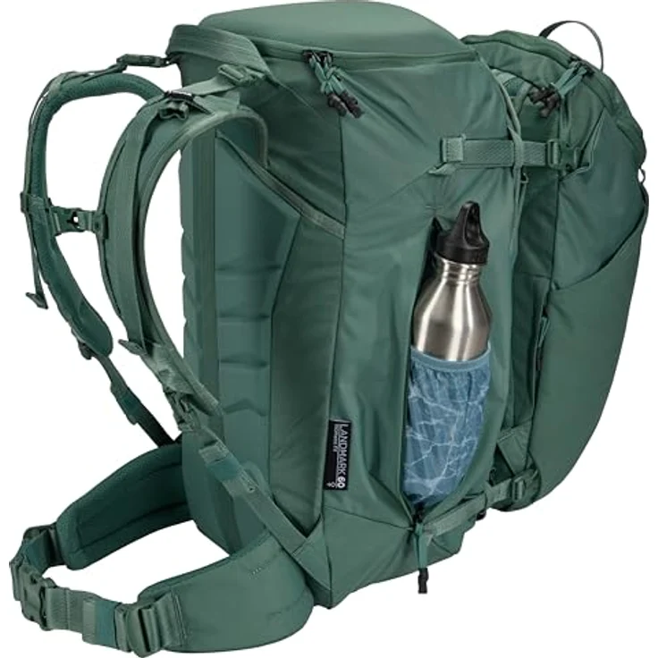 Thule Trekkingrucksack Landmark Travel 60L Women, robuster Reiserucksack aus 420D Dobby Polyester, an weibliche Anatomie angepasst – Bild 3