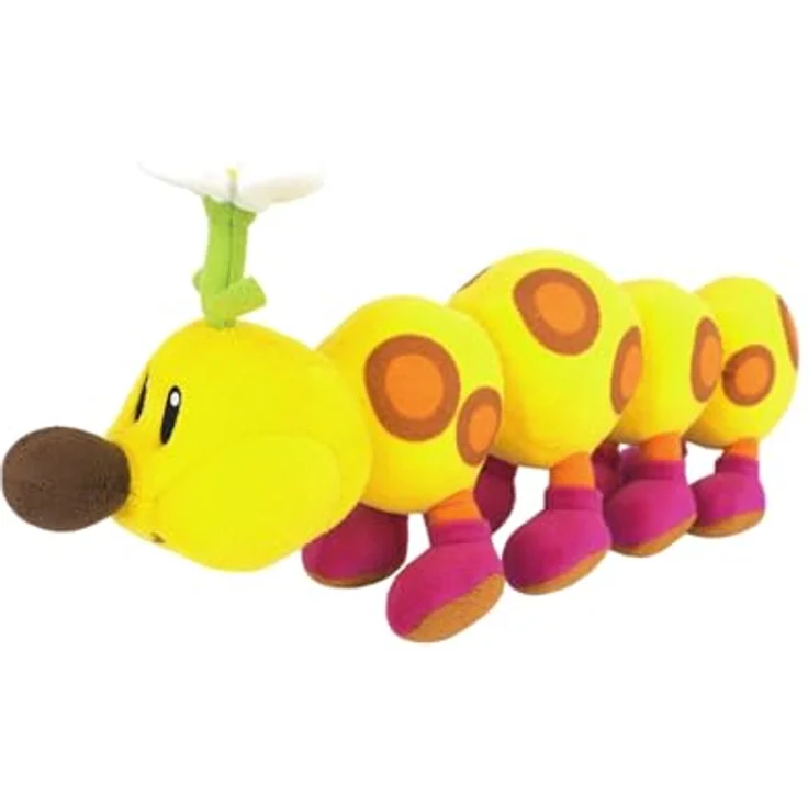 Together+ Nintendo Wiggler Plüschtier, 14 cm Sammelfigur aus der Super Mario Welt, weich und detailgetreu – Bild 1
