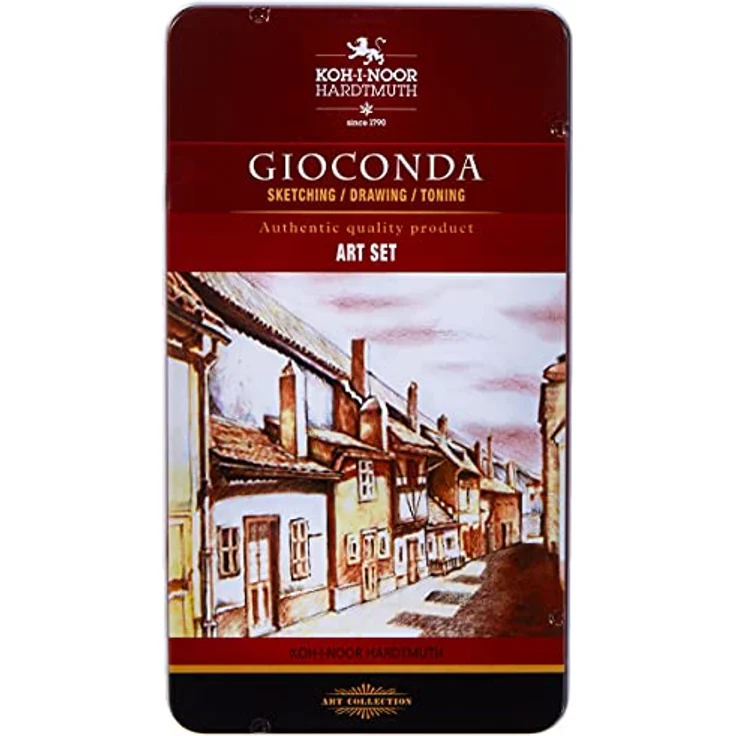 Koh-I-Noor Gioconda Zeichenset Art Set 10-teiliges Set in Metallbox Geschenkset 8890 – Bild 1
