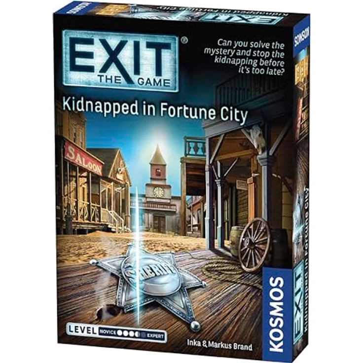 Thames & Kosmos - EXIT: Kidnapped In Fortune City - Unique Escape Room Game - 1-4 Players - Puzzle Solving Strategy Board Game for Adults & Kids, Ages 12+ - 692861 – Bild 1