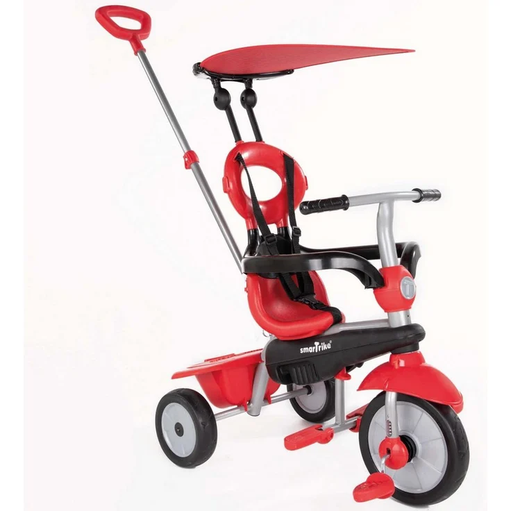 smarTrike® Zoom Dreirad für Kinder rot, Mitwachsfunktion, Touch Steering Technologie – Bild 1