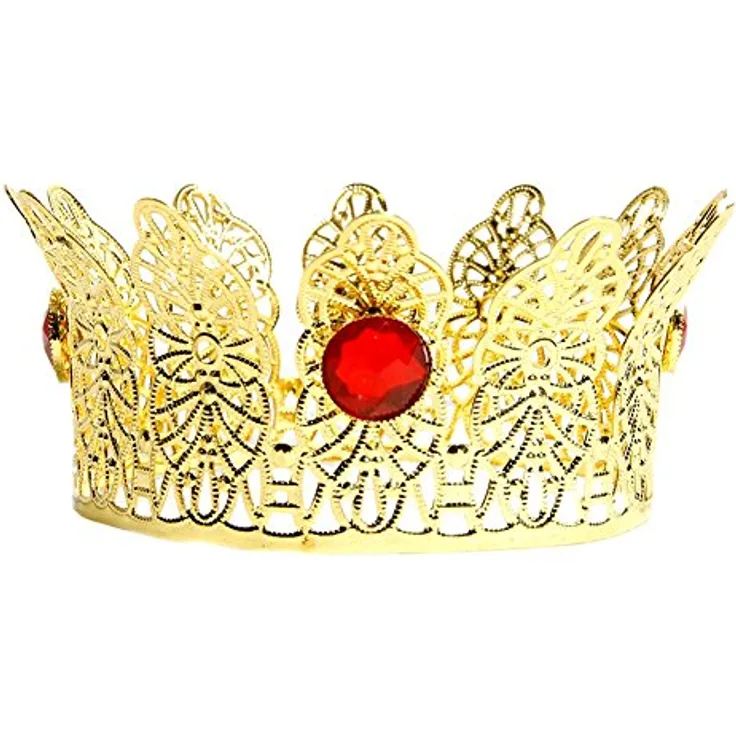 Funny Fashion Prinzessin Krone Rosenrot | Gold