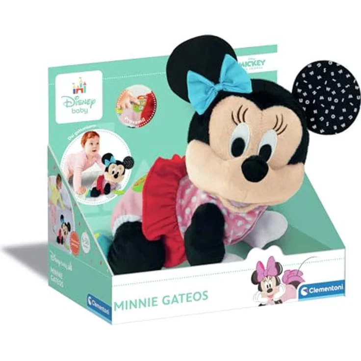 Clementoni Disney Baby Minnie Krabbel-Plüschtier, 26 x 23 x 16 cm, geeignet für Kleinkinder ab 6 Monaten – Bild 1