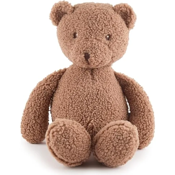 Bieco Kuscheltier Bär Mika XL, 46 cm Plüsch-Teddybär aus Bouclé in praline, ab 0 Monate