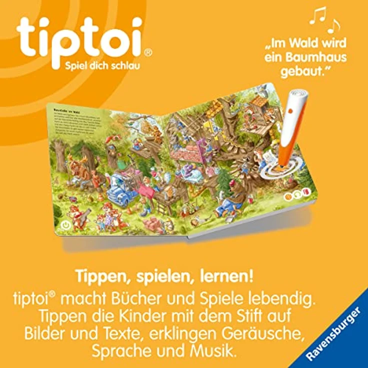 Ravensburger tiptoi® - Die große Wimmelreise der Tiere, interaktives Wimmelbuch für Kinder – Bild 4