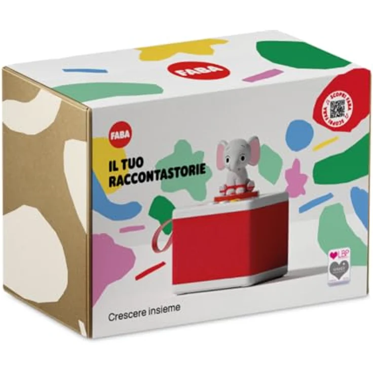 FABA-Geschichtenerzähler – Audio-Box mit Klangfigur Ele, der Elefant“ – Lernspielzeug, italienische Version, für Kinder von 0 bis 6 Jahren – Bild 8