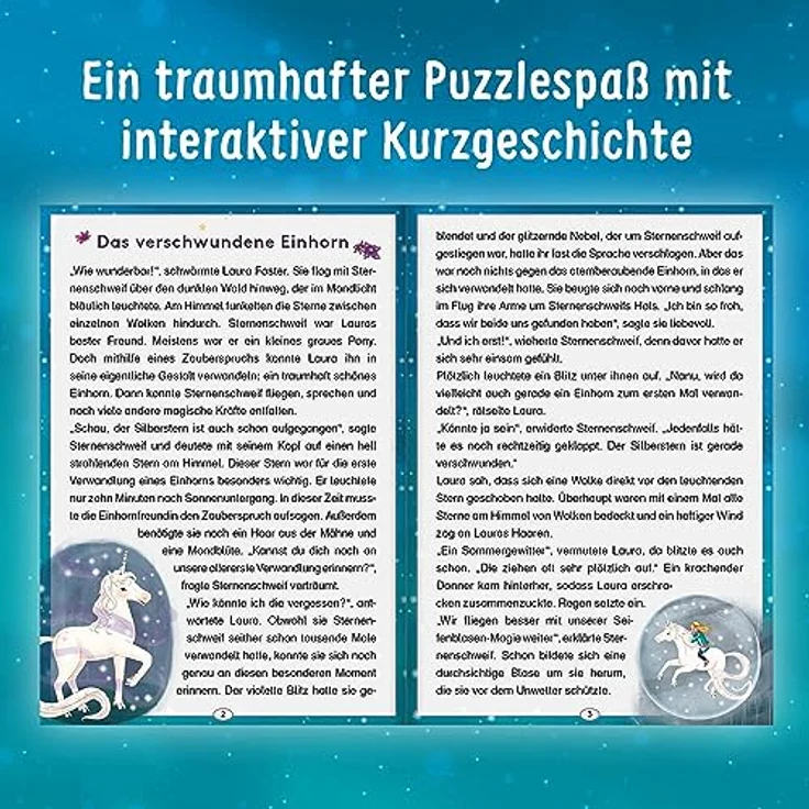 KOSMOS - Story Puzzle - Sternenschweif - Das verschwundene Einhorn, 150 Teile – Bild 5