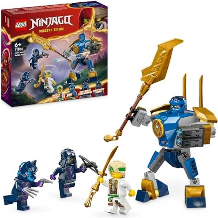 LEGO® Konstruktionsspielsteine Jays Battle Mech (71805), LEGO Ninjago, (78 St), Made in Europe – Bild 2