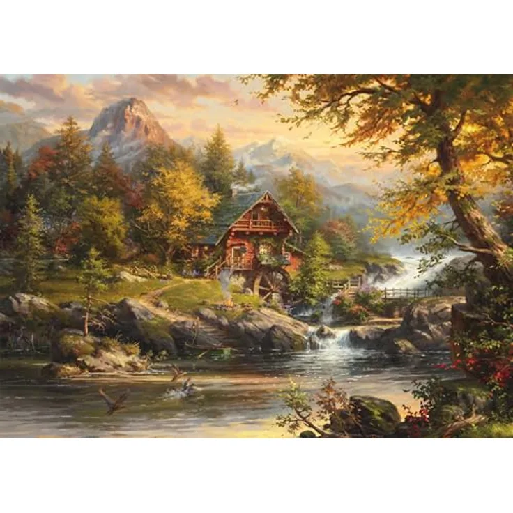 Schmidt Spiele Sommerhaus, 1000 Teile Puzzle mit 6-Sterne Premium Quality, 69,3 x 49,3 cm, fördert Geduld und Teamarbeit