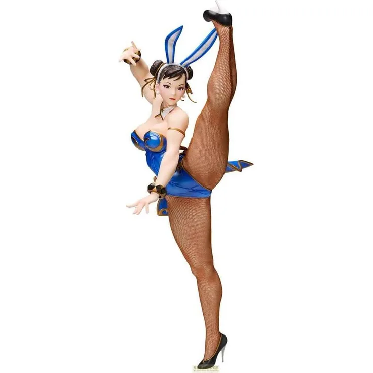Capcom Street Fighter 6 PVC Statue Chun-Li Bunny Ver., 48 cm, detailreiche Sammlerfigur mit Base in Fensterbox