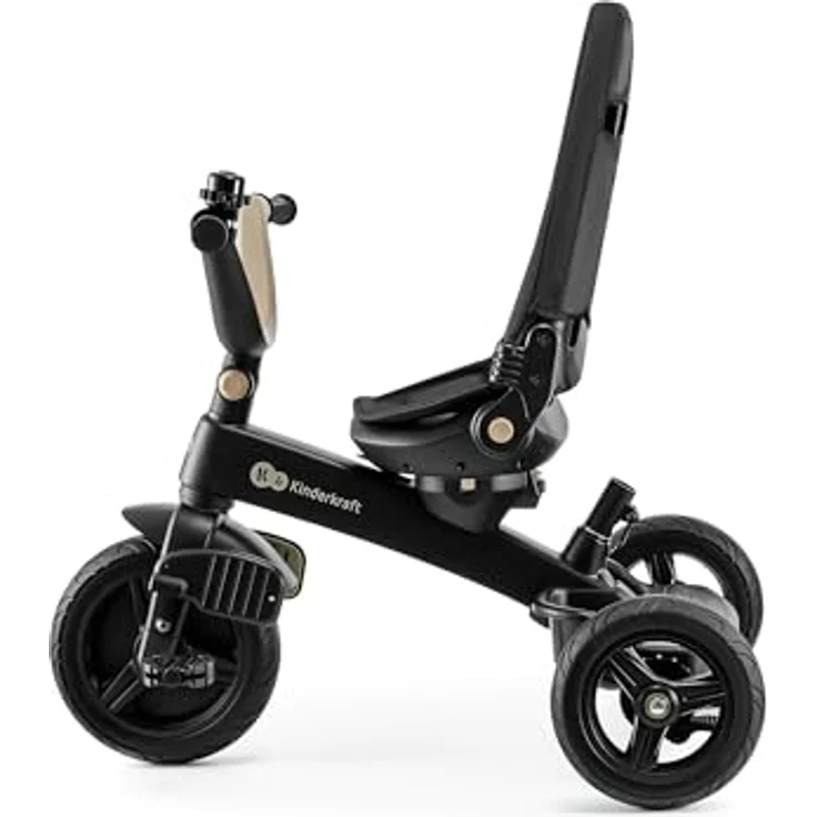 Kinderkraft Dreirad EASYTWIST, Kinderdreirad mit 360° drehbarem Sitz, verstellbarem Teleskopgriff, Sitz für Nickerchen, wetterfestem Dach und Sicherheitsgurten, beige – Bild 5
