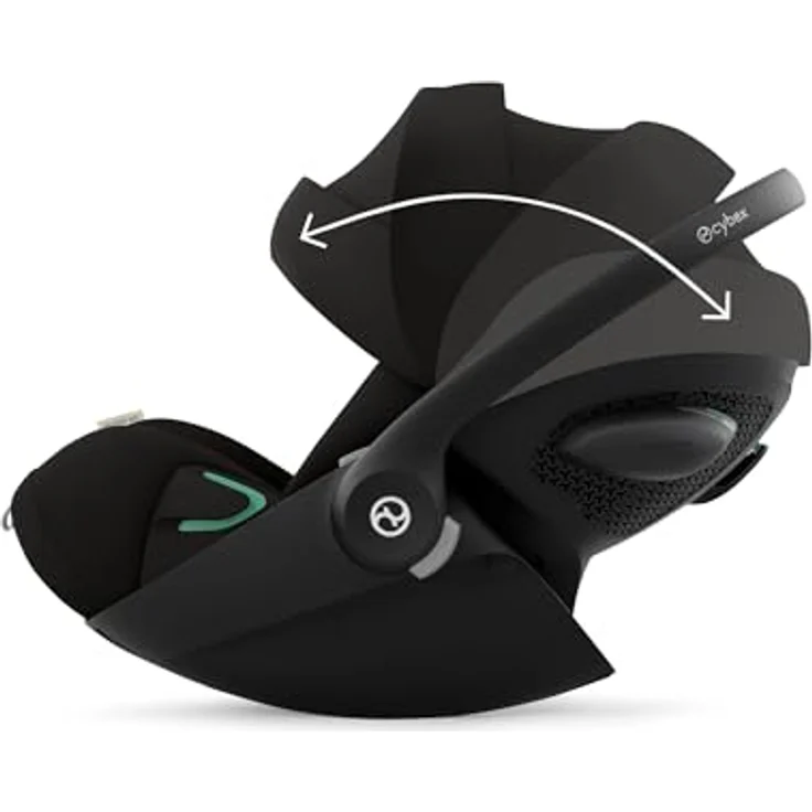 Cybex Cloud G3 i-Size Babyschale, 0 - 13 kg mit Liegeposition und 180°-Drehung, Magic Black – Bild 7