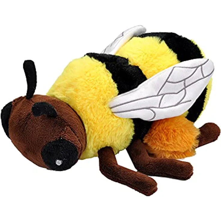 Wild Republic Ecokins Mini Biene, Kuscheltier aus Stoff, Nachhaltiges Spielzeug, Baby Geschenk zur Geburt von Jungen und Mädchen, Stofftier 20 cm