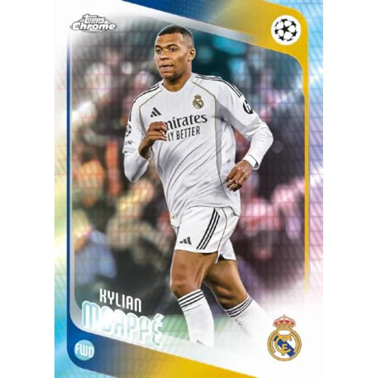 Topps 2025/26 Chrome UEFA Club Competitions Hobby Box, Sammelkarten mit hochwertigen Karten, garantierten Autogrammen und seltenen Refractors – Bild 9