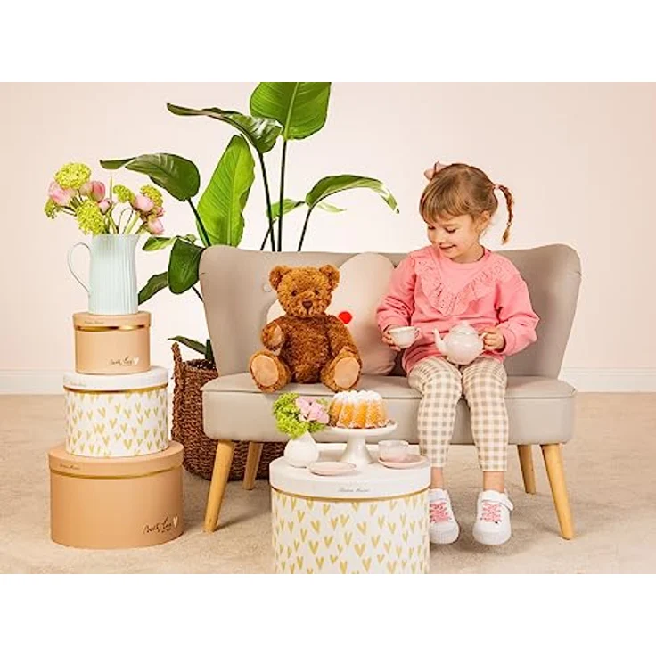 Teddy Hermann 91325 Teddy Klassik 5-Fach gegliedert 37 cm, Kuscheltier, Plüschtier mit recycelter Füllung – Bild 2
