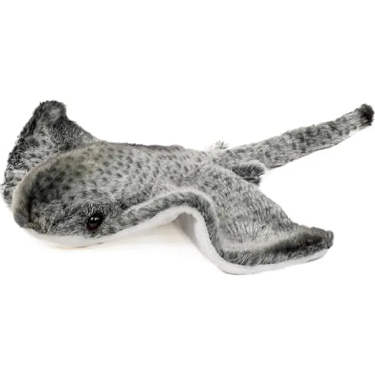 Teddys Rothenburg Kuscheltier Rochen grau 43 cm Plüschrochen Plüschtier Stofftier, kuschelweicher Plüsch, maschinenwaschbar bis 30°C