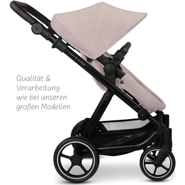 ABC Design Puppenwagen Migno - 2in1 Puppenwagen mit Babywanne, Sportsitz, Verstellbarer Knickschieber, kompaktes Faltmaß, ab 3 Jahren - Berry – Bild 5