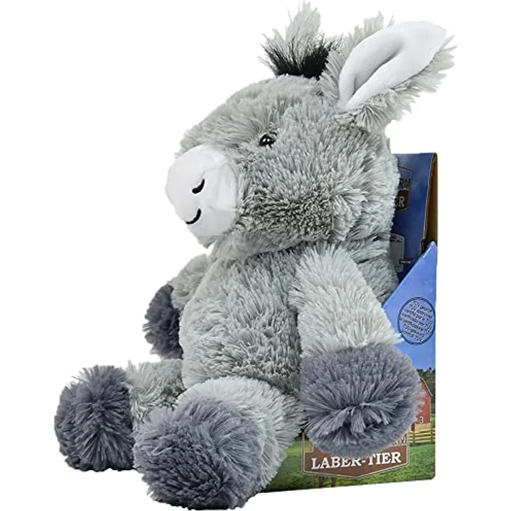 Kögler 76901 - Labertier Esel Johnny, ca. 24 cm groß, nachsprechende Plüschfigur mit Wiedergabefunktion, plappert alles witzig nach und bewegt sich - Preisvergleich – Bild 2