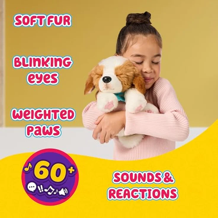 Moose Toys LITTLE LIVE PETS My Really Real Puppy - Patches, interaktiver Welpe mit über 60 Geräuschen und Reaktionen, inklusive Welpenflasche und Haustierhaus – Bild 3