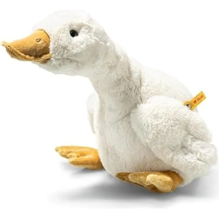 Steiff Gilda Gans, 47cm liegend, kuschelweiches Stofftier aus Plüsch, waschmaschinenfest, ideal zum Spielen & Kuscheln, weiß – Bild 3