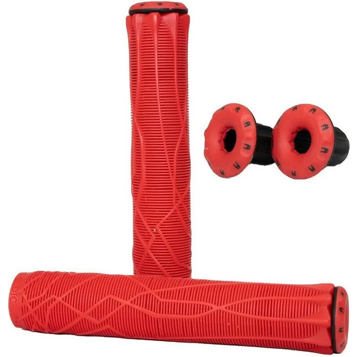 Ethic DTC Stuntscooter Ethic DTC Stunt-Scooter Griffe Rot, Komfortable Hybrid Bar Ends, 150g, 17cm, 32mm, 2 Stück