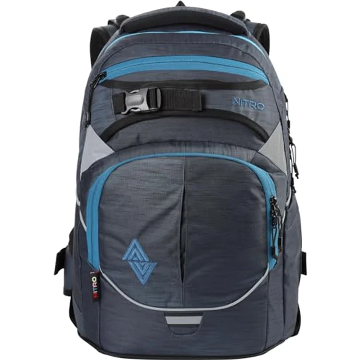 NITRO Schulrucksack SUPERHERO, Haze, mit integrierter Thermotasche, ergonomischen Schultergurten und 360° Reflektoren – Bild 2