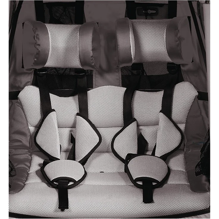 XLC Sitzsystem deluxe 20", Fahrradanhänger in grau/beige/anthrazit