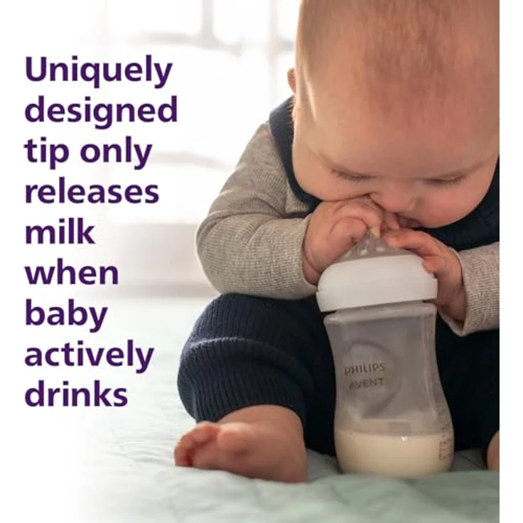 Philips Avent Babyflaschen Natural Response – 2x Babyflaschen, 260 ml, für Neugeborene ab 1 Monat, BPA-frei (Modell SCY903/02) – Bild 5