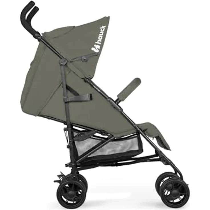 Hauck Buggy Fold N Care, leichter Schirmbuggy in Olive mit 5-fach verstellbarer Rückenlehne und Gratis Mobilitätsgarantie – Bild 5