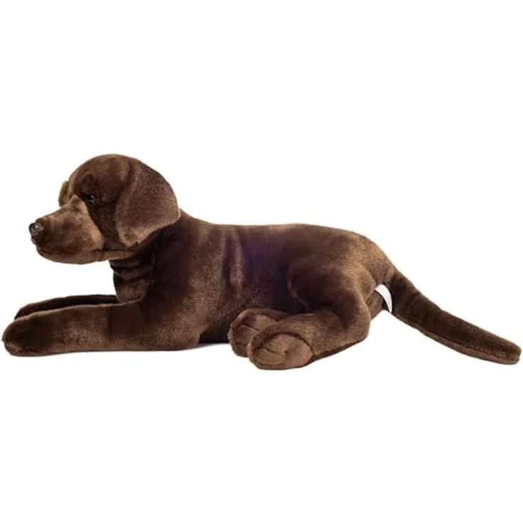 Hermann Teddy Teddy Hermann 91988 Labrador liegend Schokobraun 50 cm, Kuscheltier, Plüschtier mit recycelter Füllung – Bild 2