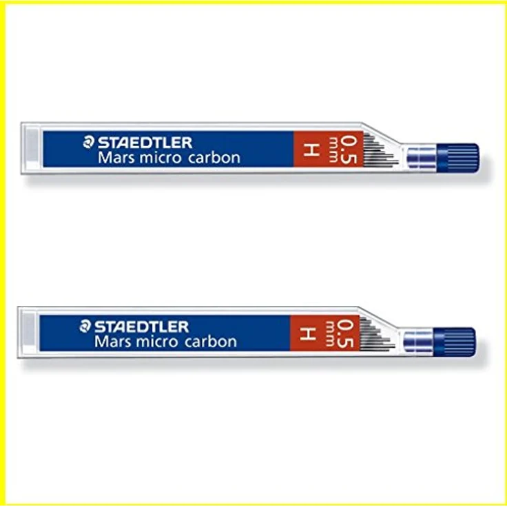 STAEDTLER Bleistift Feinminen 0,5 mm H, Dose mit 12 Minen, bruchfest und elastisch – Bild 1