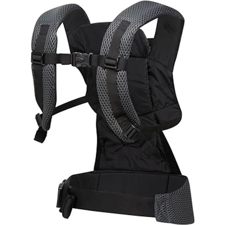 Dooky Babytrage Urban Comfort, ergonomische Trage für 3,5 bis 15 kg, faltbar, Grey Sapphire – Bild 2