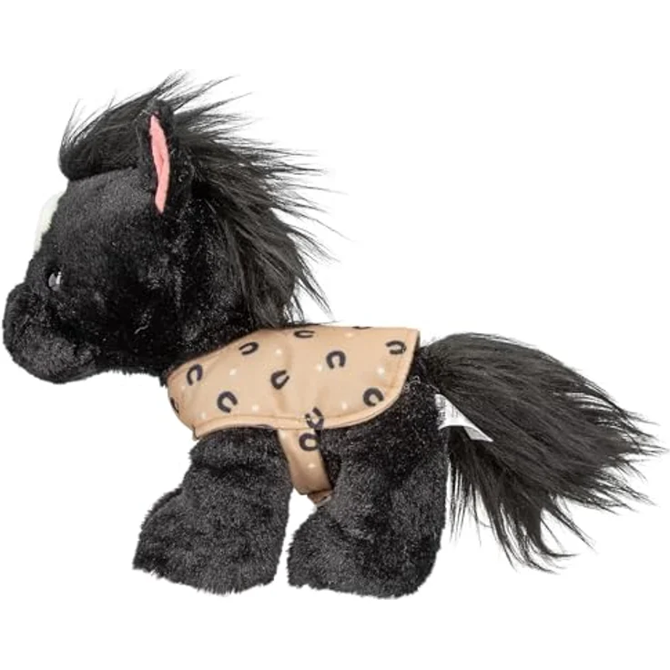 Depesche 13186 Miss Melody - Kuscheltier Pferd Black Angel in Schwarz und Weiß, ca. 20 cm groß mit Satteldecke – Bild 4